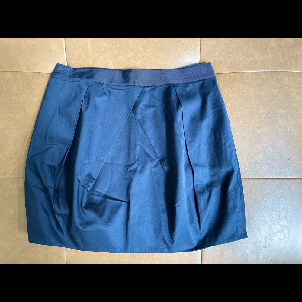 J.Crew, A-Line Mini Skirt, Navy, Size 10